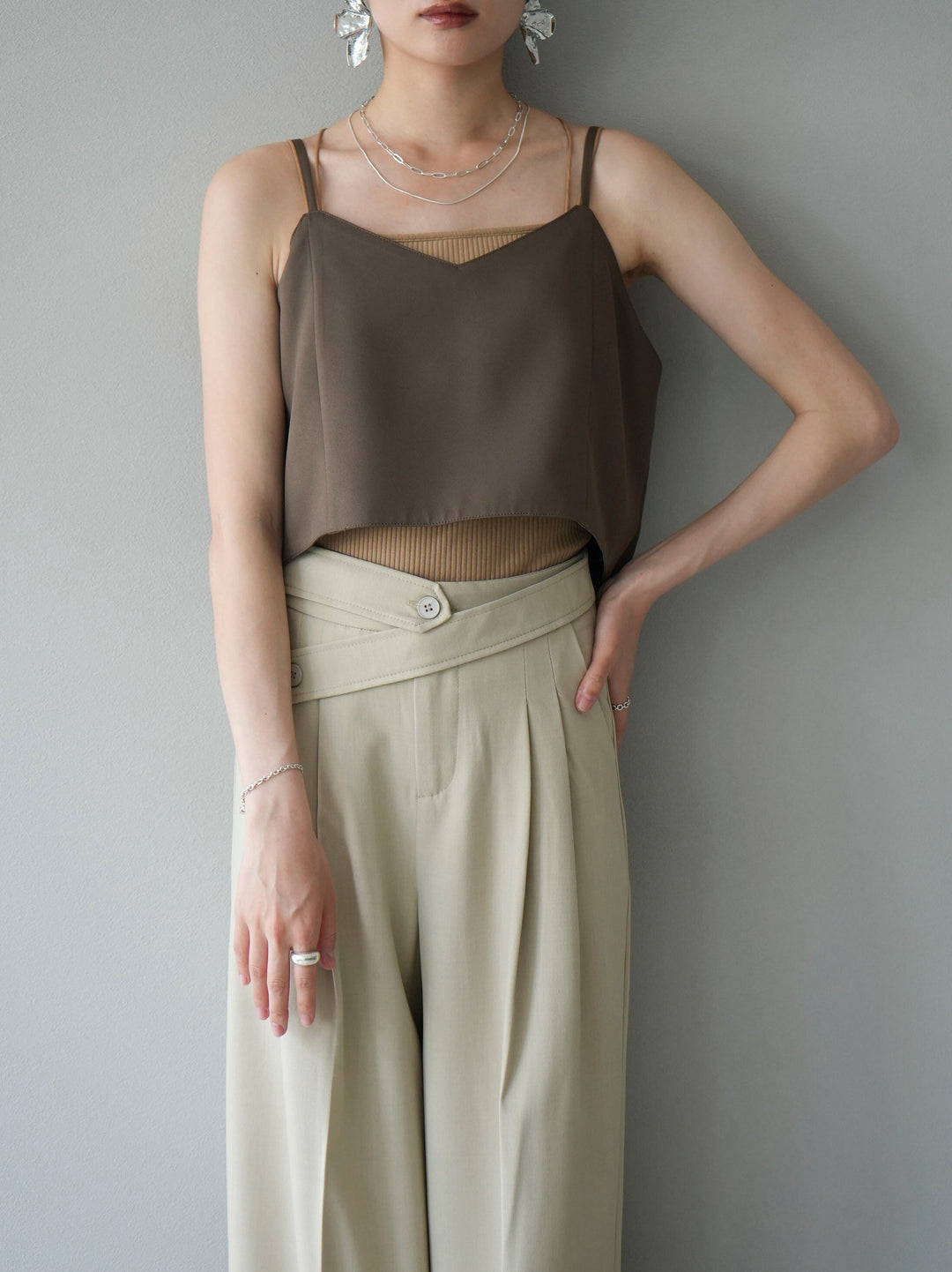 [Pre-order] Back Big Ribbon Bustier/Brown