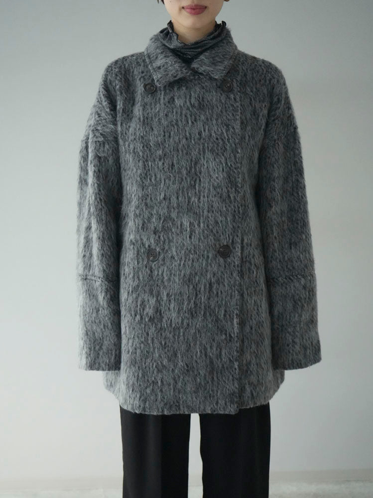 予約]シャギーミドルコート/チャコール – Lumier 