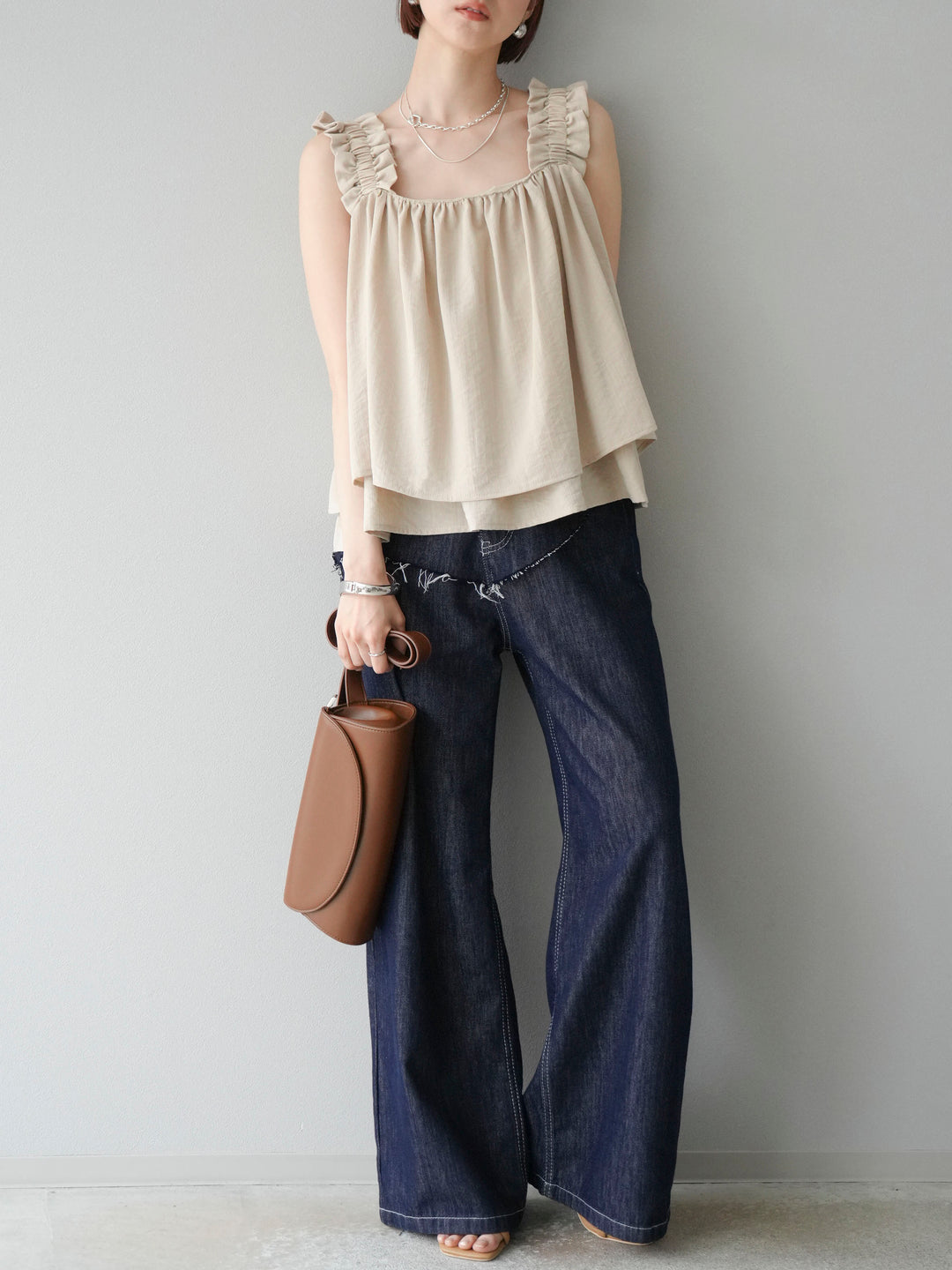 【預購】提臀牛仔褲/深藍色