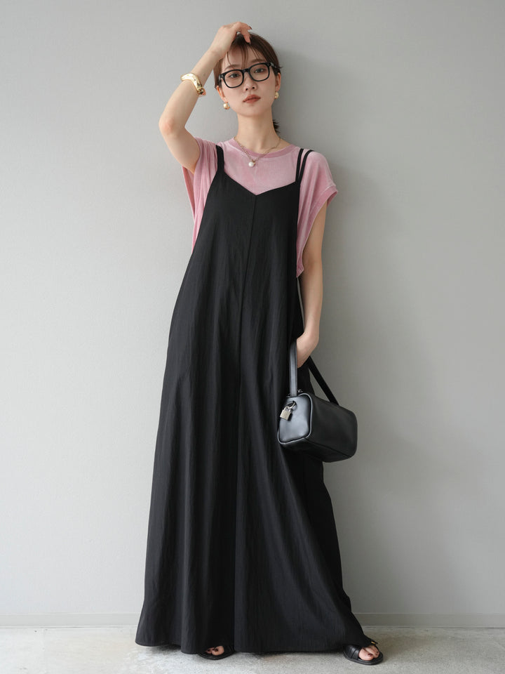 [予約]シアーフロッキーベロアルーズノースリーブTシャツ/ピンク