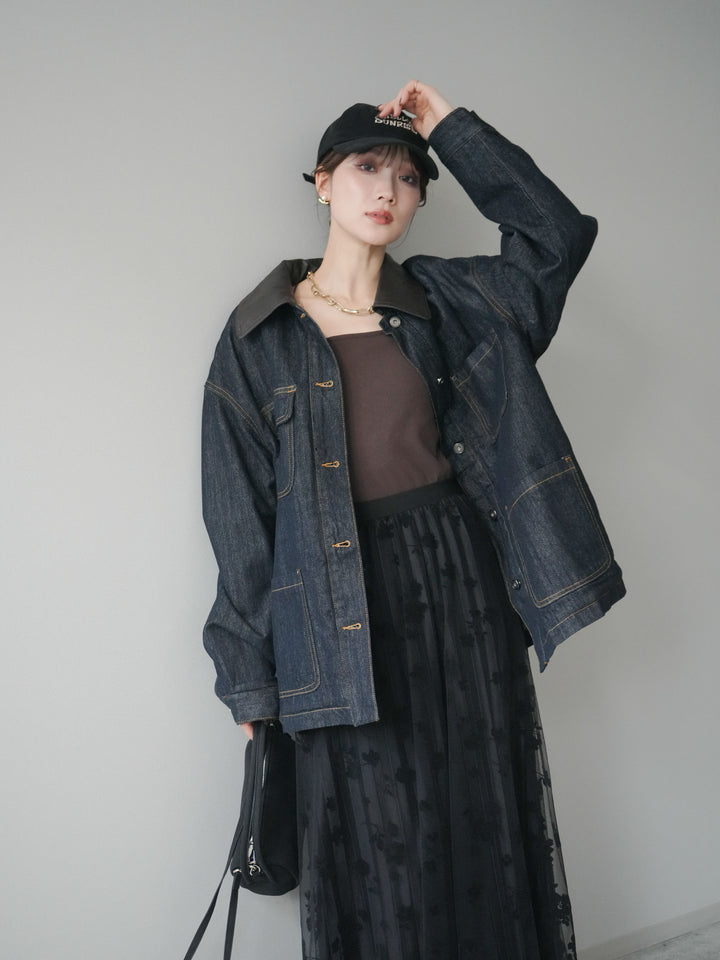 [SET]裏地ファーデニムフライトジャケット+裏地ファーデニムフライトジャケット(2set)