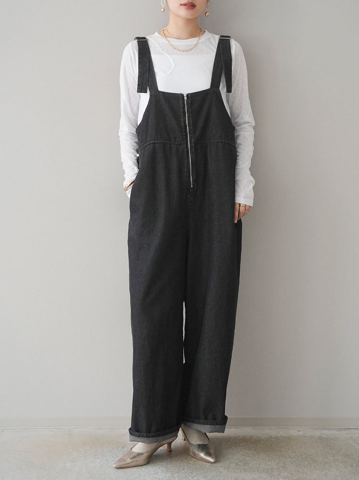 【預購】繩繡透視長袖T卹/米白色