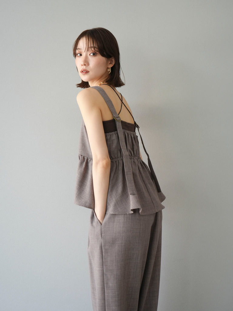 新品 MIESROHE 24SS リネンライク ビスチェ ドライリネンライクキャミソールビスチェ／洗える | MK MICHEL KLEIN