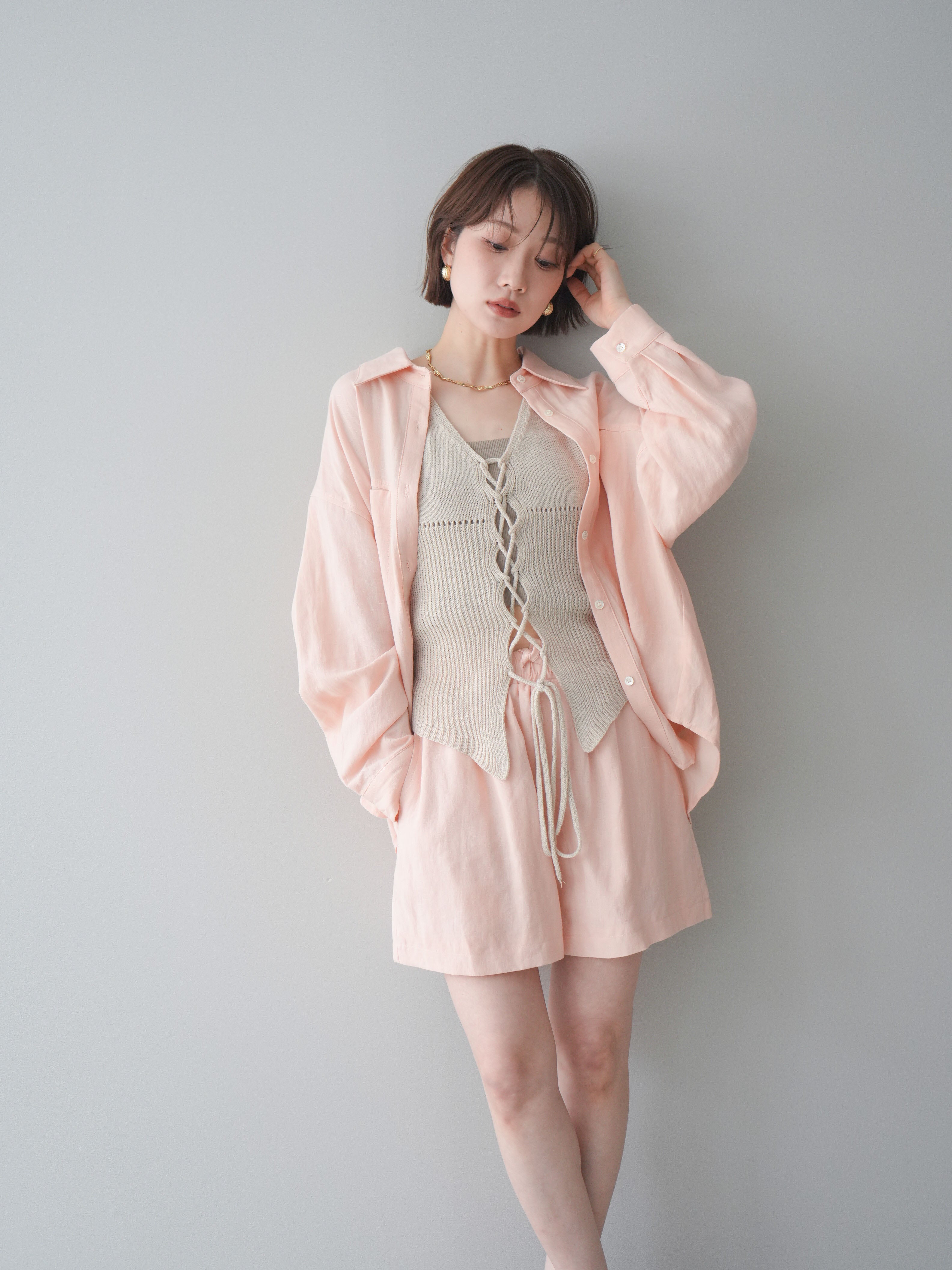 SET]イージーシャツ＆ショーツセットアップ – Lumier
