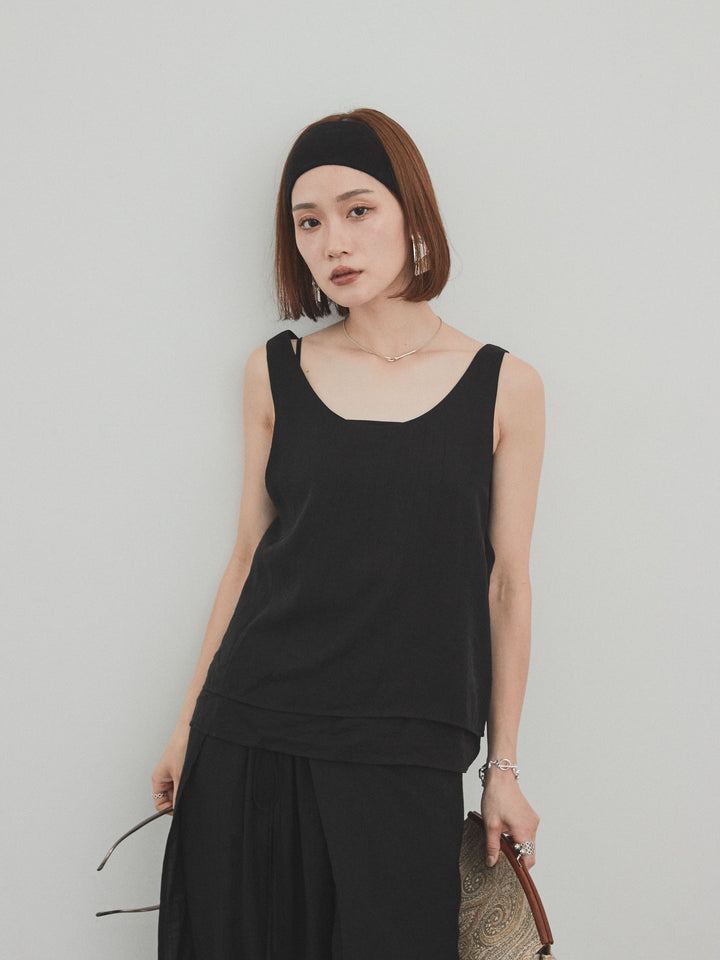 [套裝] 洗衣機緞面透明多層背心 + 洗衣機緞面透明多層背心 (2 套)