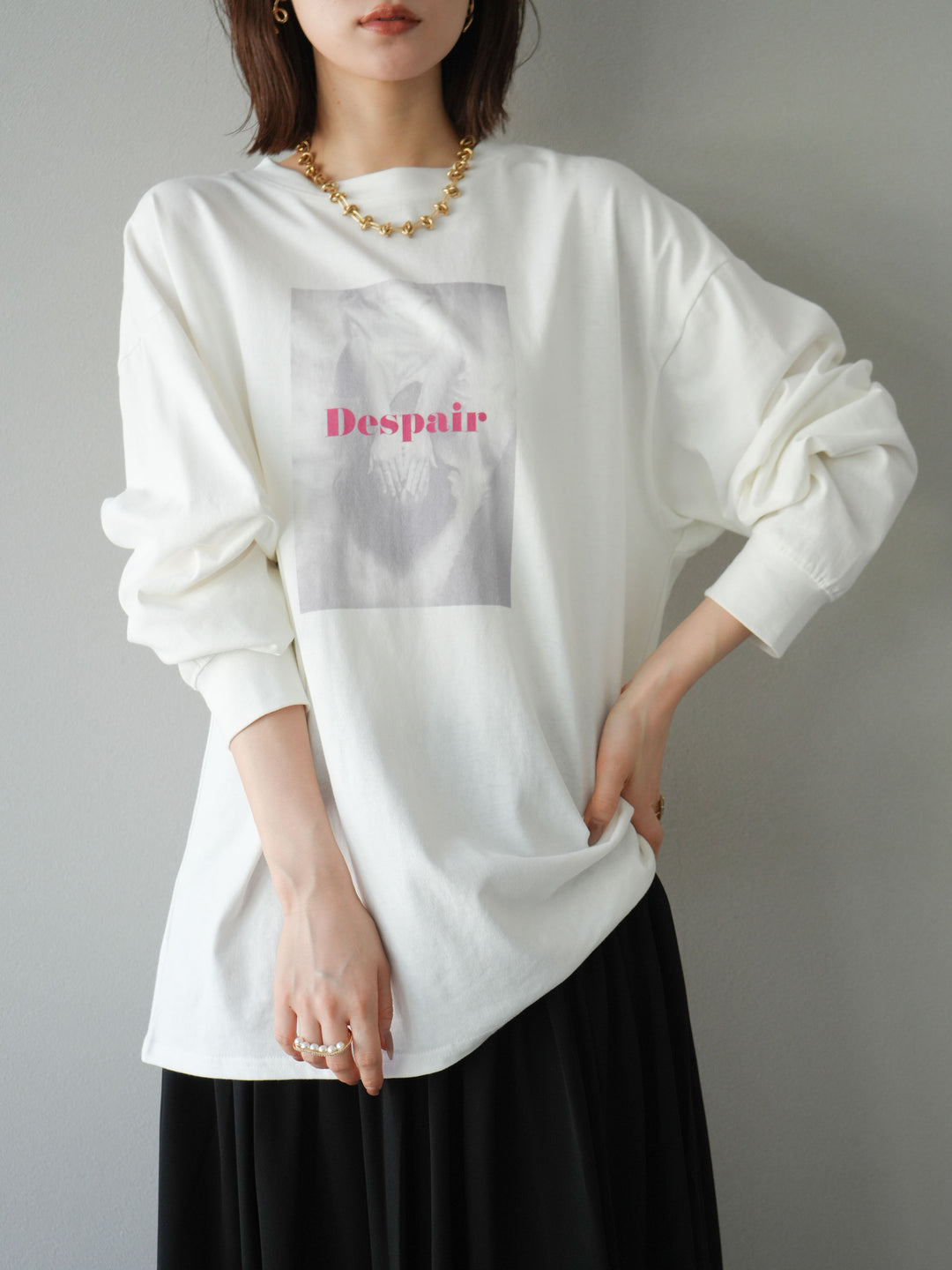 [予約]ウーマンプリントBIGロンT/オフ2