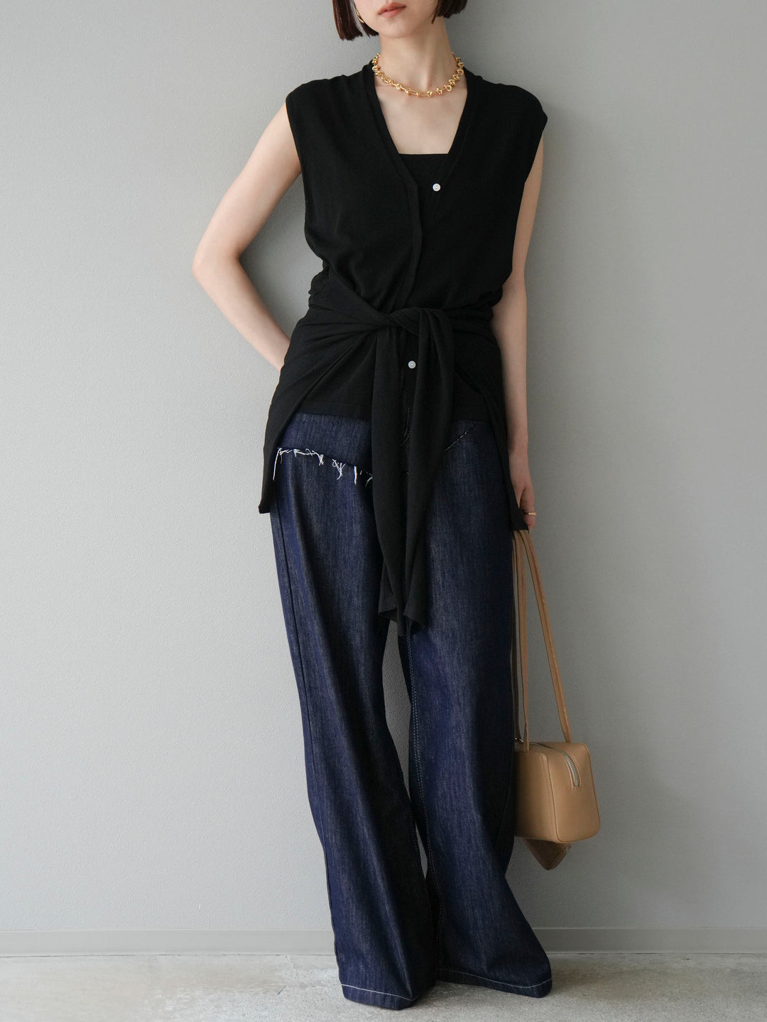 【預購】提臀牛仔褲/深藍色