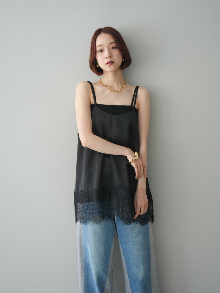 [SET]レーストリムキャミソール+レーストリムキャミソール(2set)