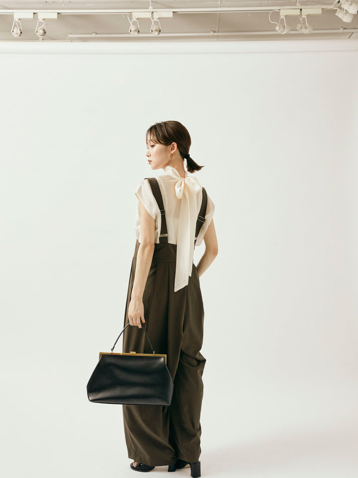 [予約]ICE TOUCH コクーンサロペット/イエローブラウン