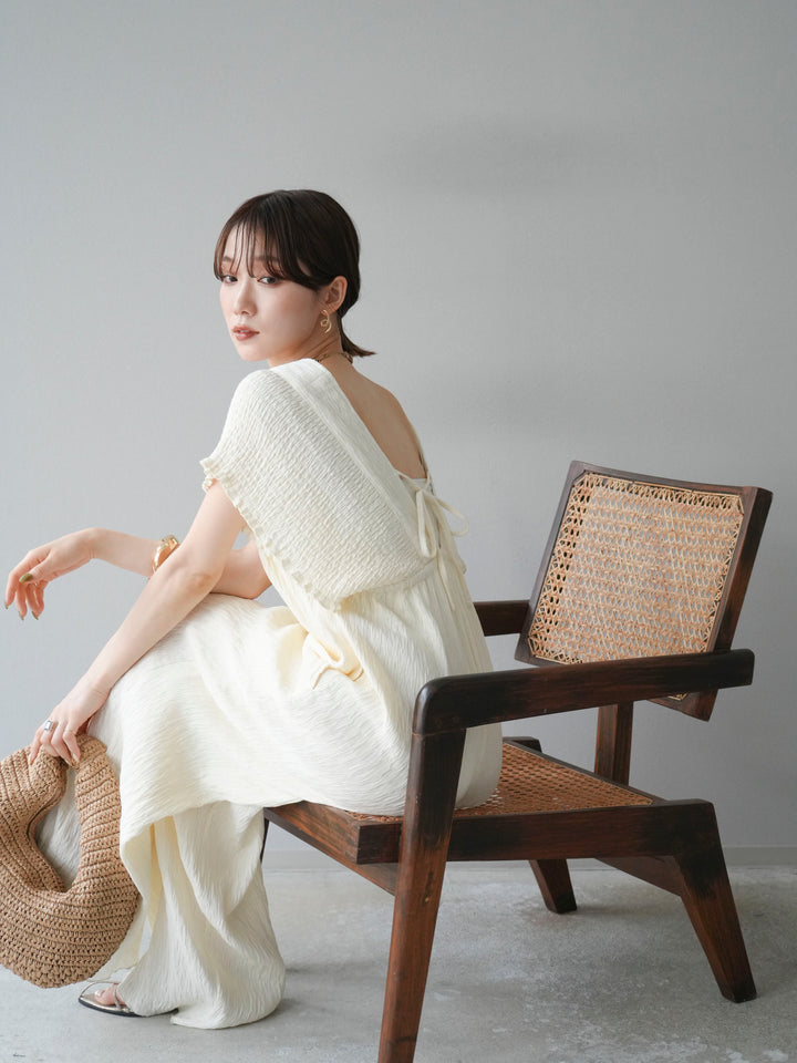 [SET]楊柳シャーリングサロペット+楊柳シャーリングサロペット(2set)