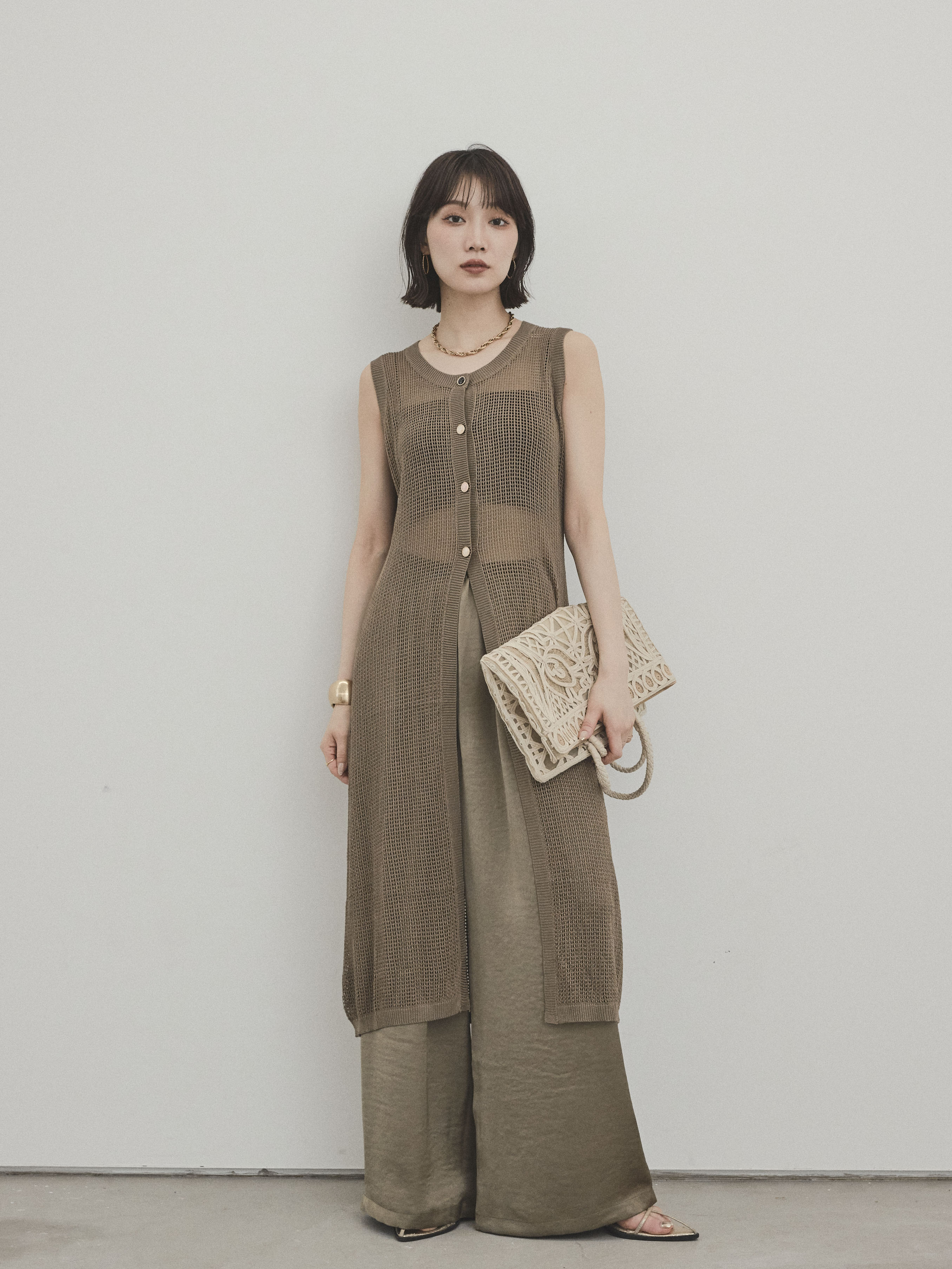 libjoie サテンイージーパンツ LIBJOIE（リブジョア）の「サテンイージーパンツ（その他パンツ）」 - WEAR