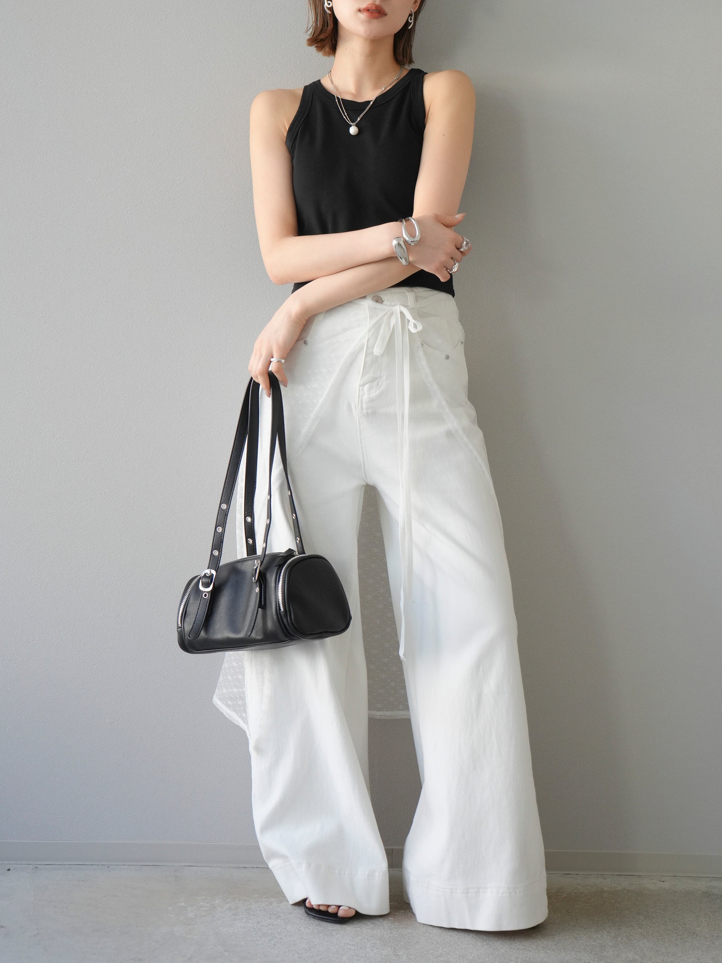 予約]カップ付アメスリタンクトップ/ブラック – Lumier