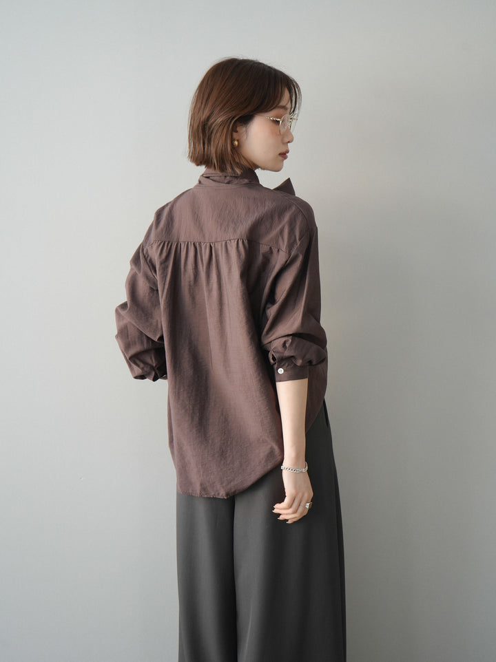 [予約]シアーボウタイブラウス/brown