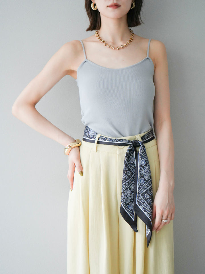 [予約]レーヨンニットキャミソール/グレー