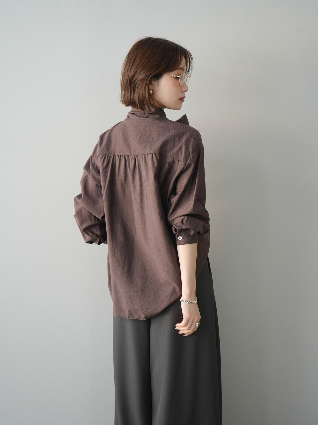 [SET]シアーボウタイブラウス+シアーボウタイブラウス(2set)