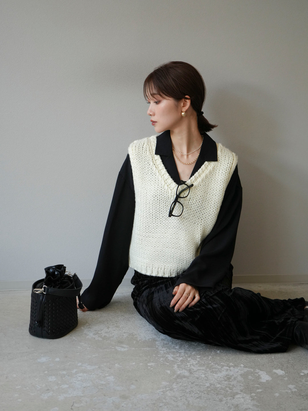 [予約]レーヨンライクショートジャケット/グリーン