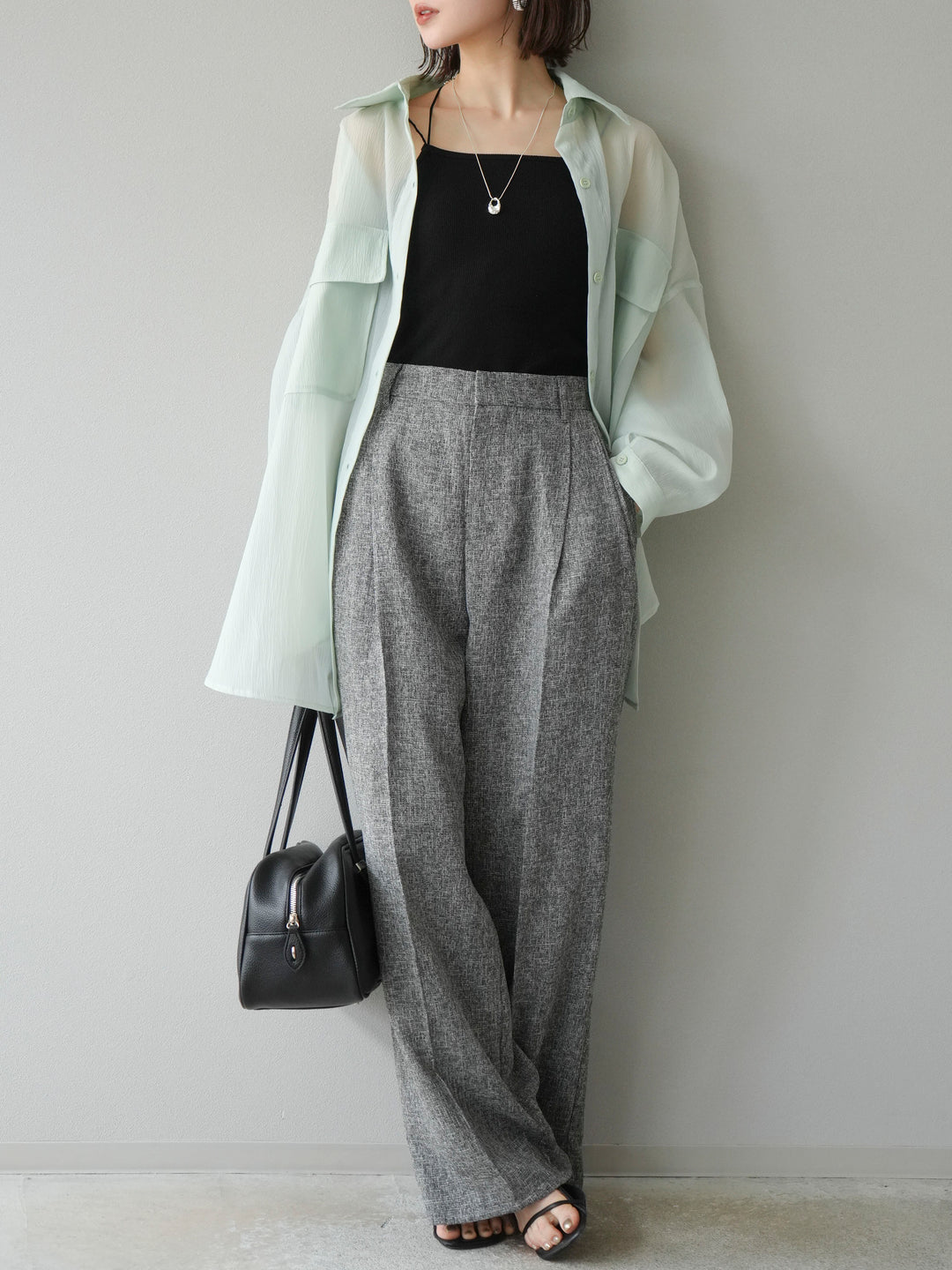 [予約]BIGポケットオーバーシアーシャツ/ミント