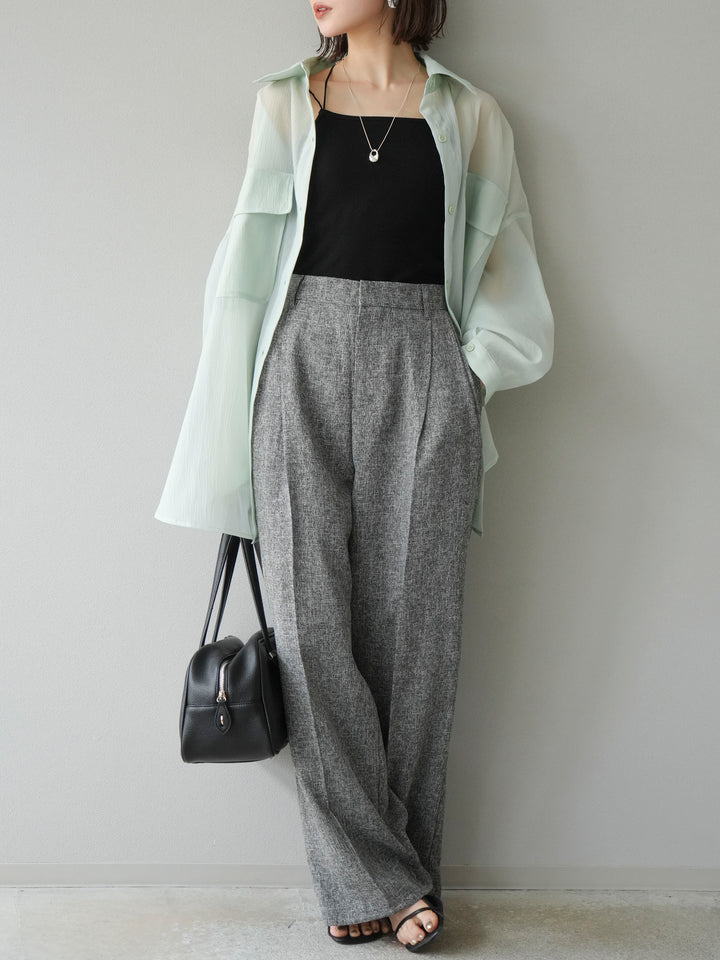 [予約]BIGポケットオーバーシアーシャツ/ミント