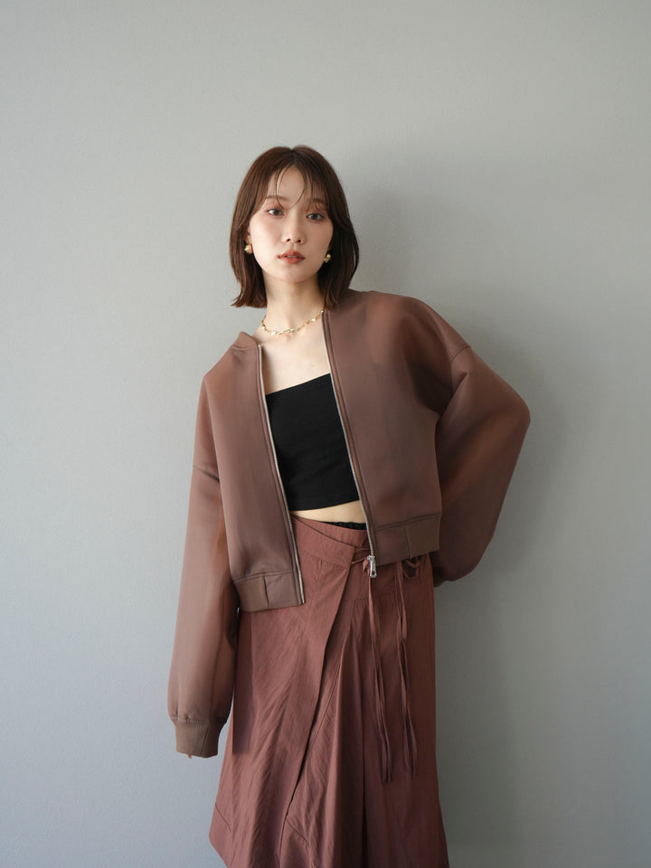 [予約]シアーダンボールボリュームスリーブMA-1/ブラウン