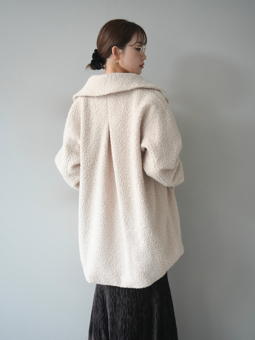 【預購】Boa Midi Cocoon Coat / 象牙色