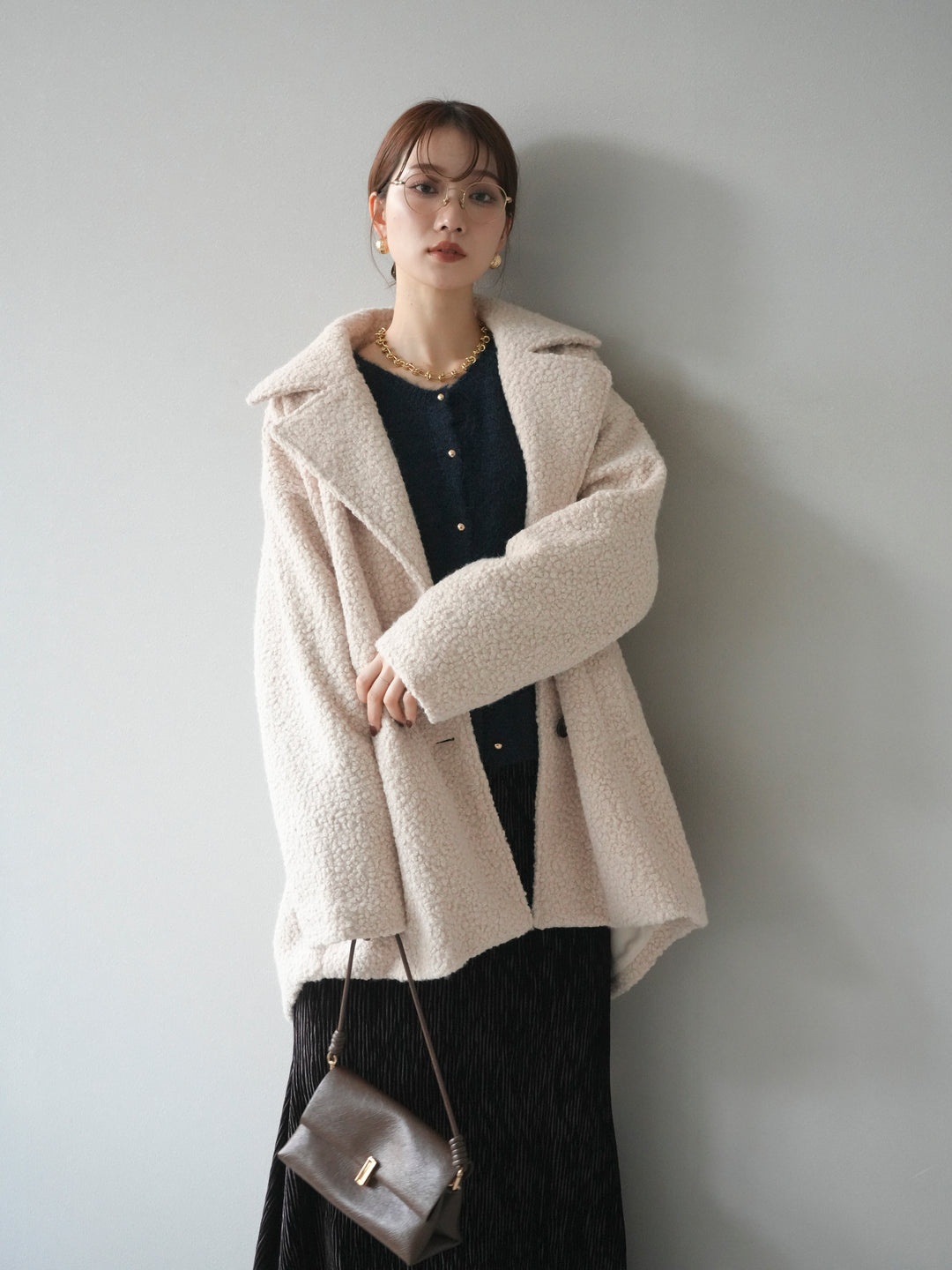 【預購】Boa Midi Cocoon Coat / 象牙色