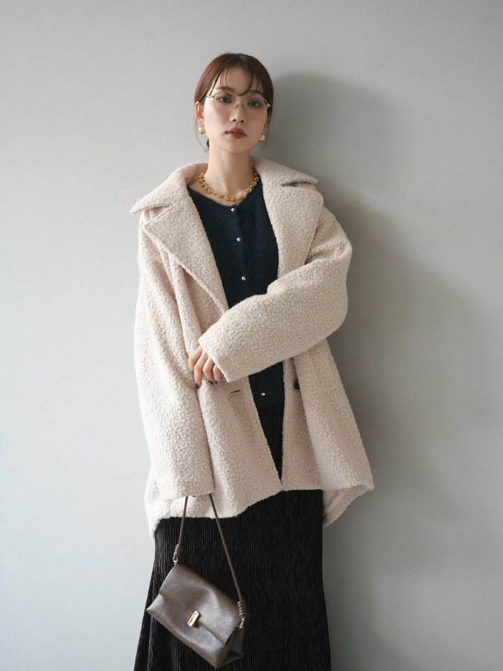 【預購】Boa Midi Cocoon Coat / 象牙色