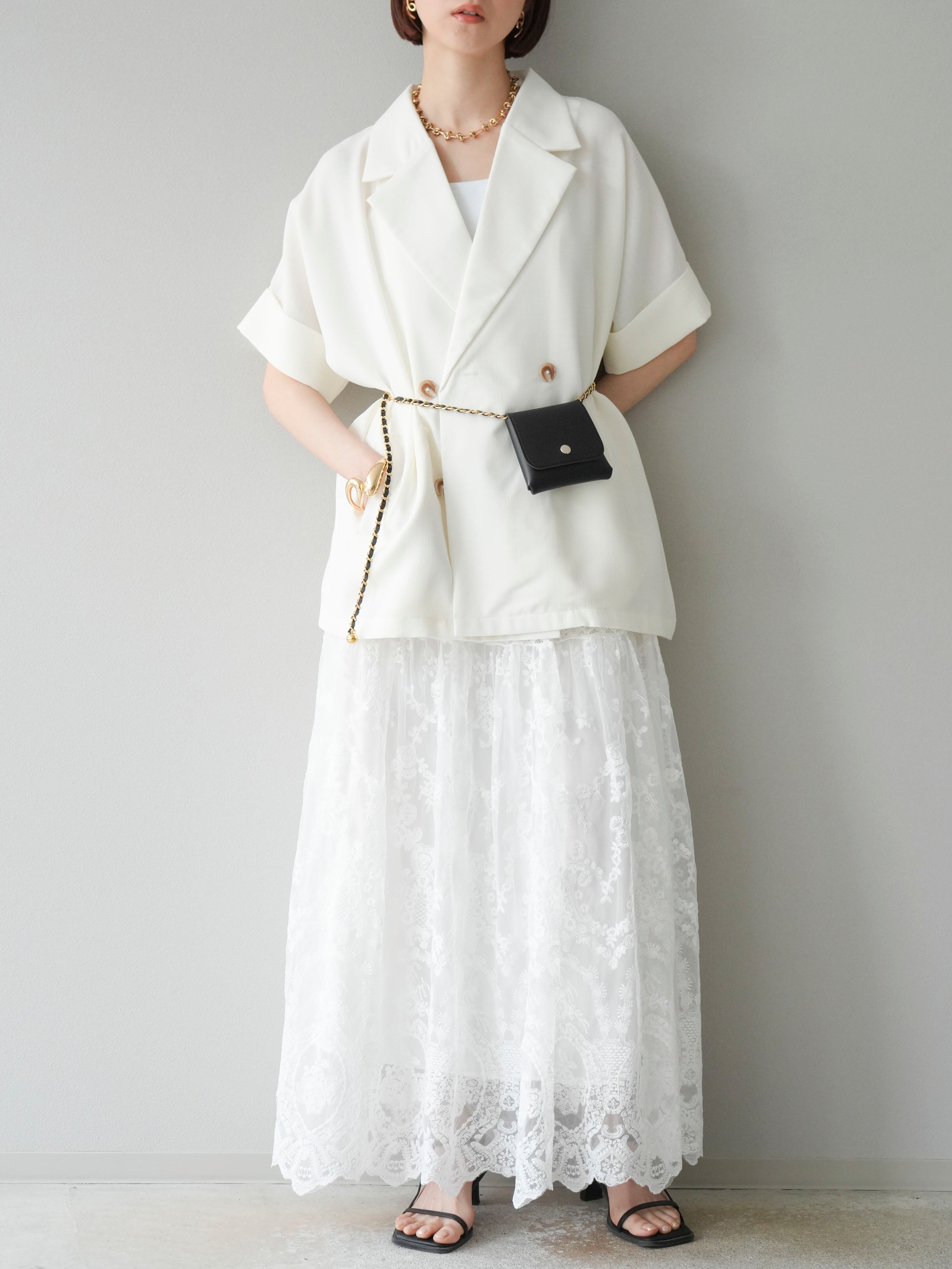 OHESHIO レーススカート　ホワイト OHESHIO レーススカート ホワイト OHESHIO レーススカート ホワイト