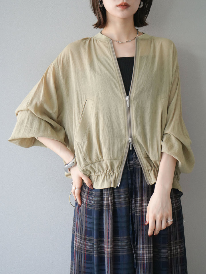 [預購] Washer Sheer Blouson/黃色