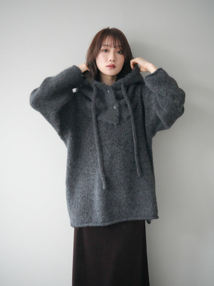 [SET]バラクラバSETニットプルオーバー+ベルベットナロースカート(2set)