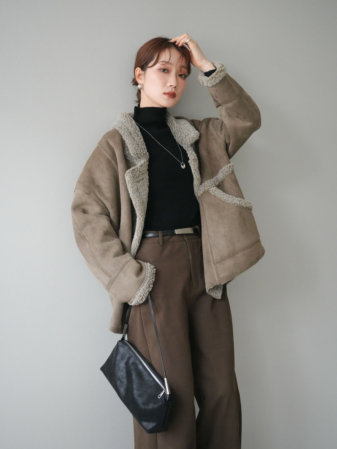 [予約]ムートンボアジャケット/khaki