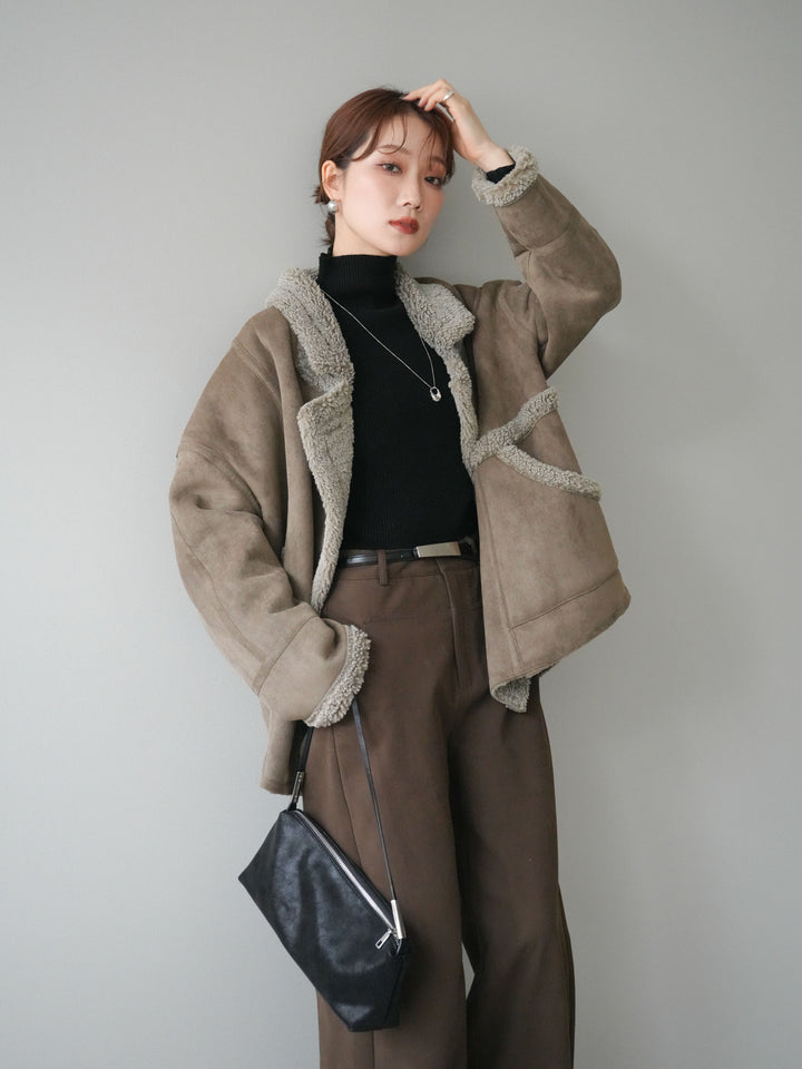 [予約]ムートンボアジャケット/khaki