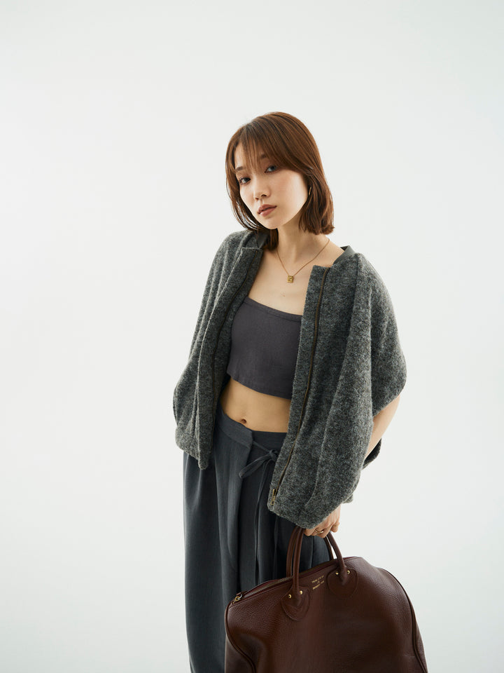 【Allure】[SET]ウール混コクーンブルゾン+ウール混コクーンブルゾン(2set)