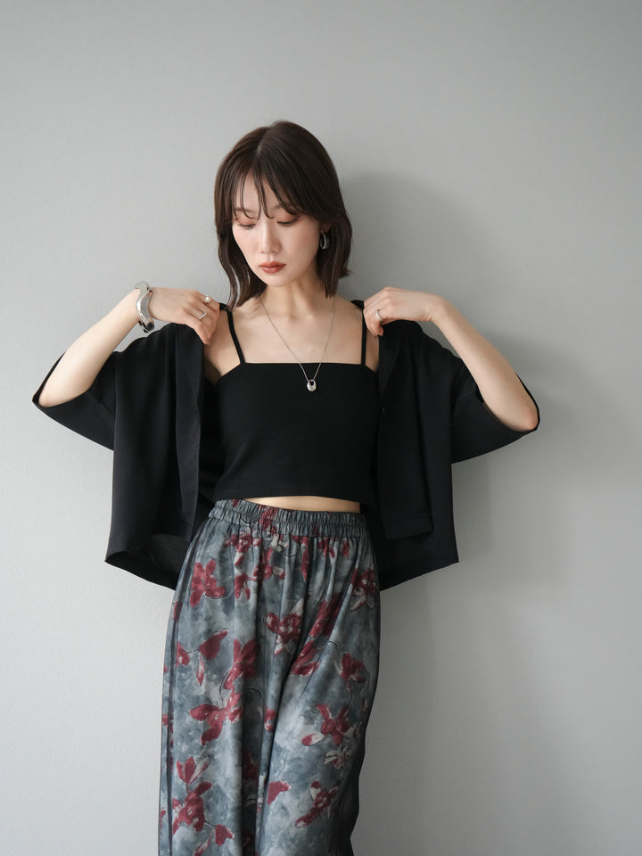 [予約]ハーフショートジャケット/ブラック