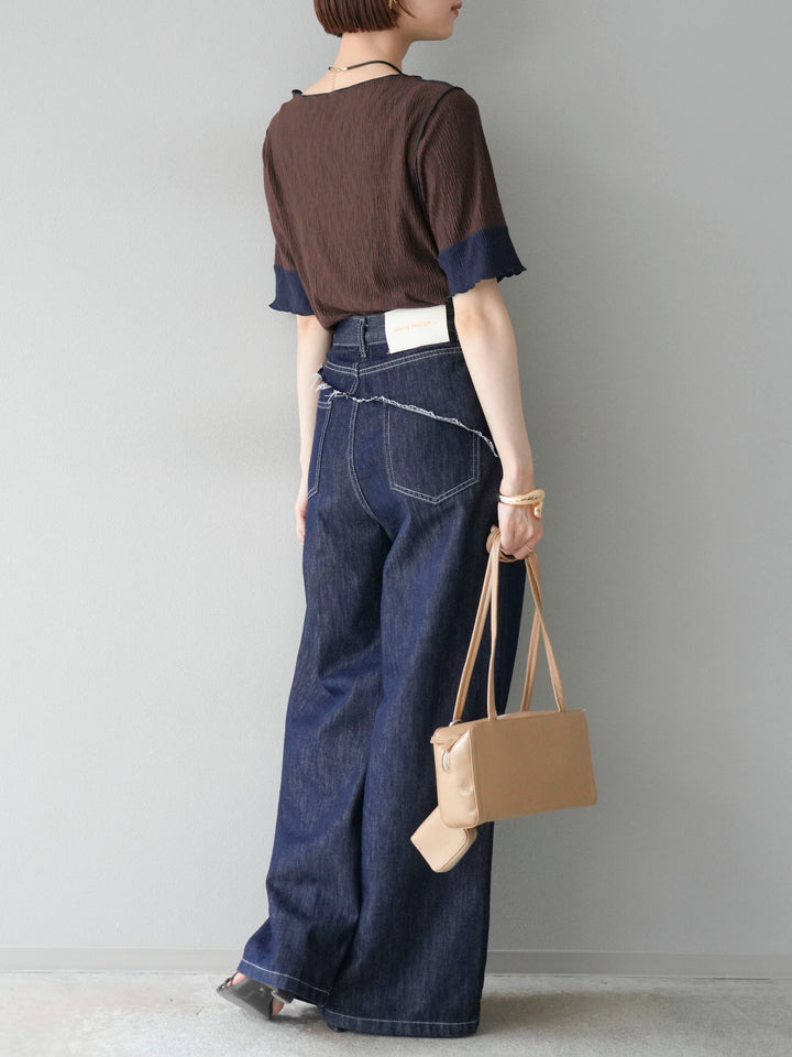 【預購】提臀牛仔褲/深藍色