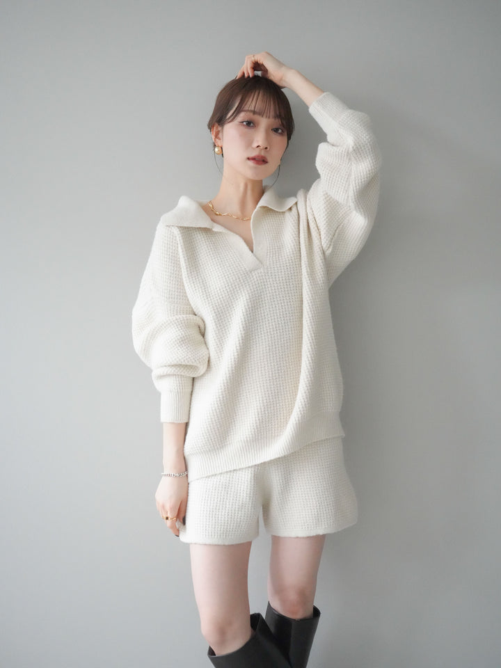 [SET]ポロニットプルオーバー＆ショートパンツSET UP+選べるアクセセット(2set)