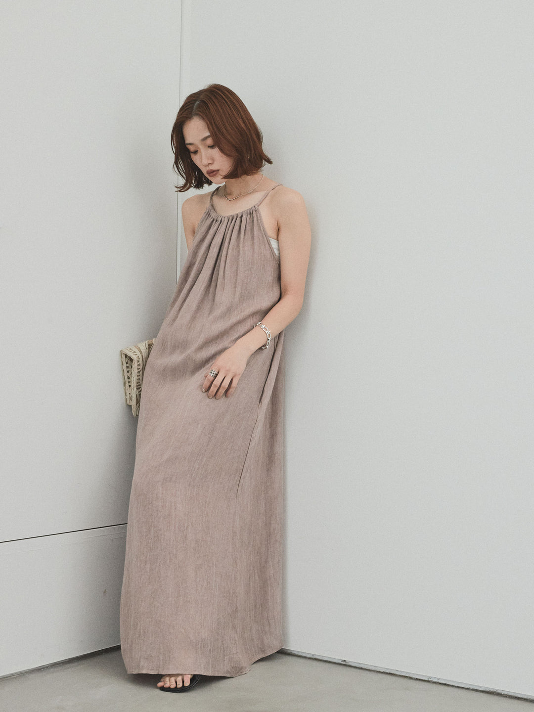 [SET] 不規則染色吊帶裙 + 不規則染色吊帶裙 (2 件套)