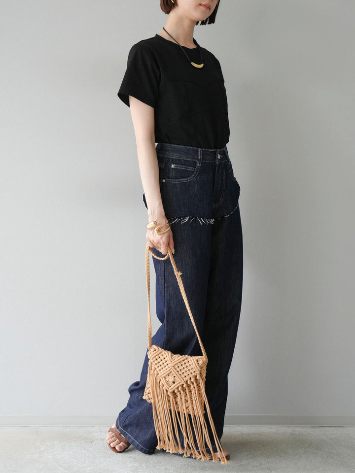 【預購】提臀牛仔褲/深藍色