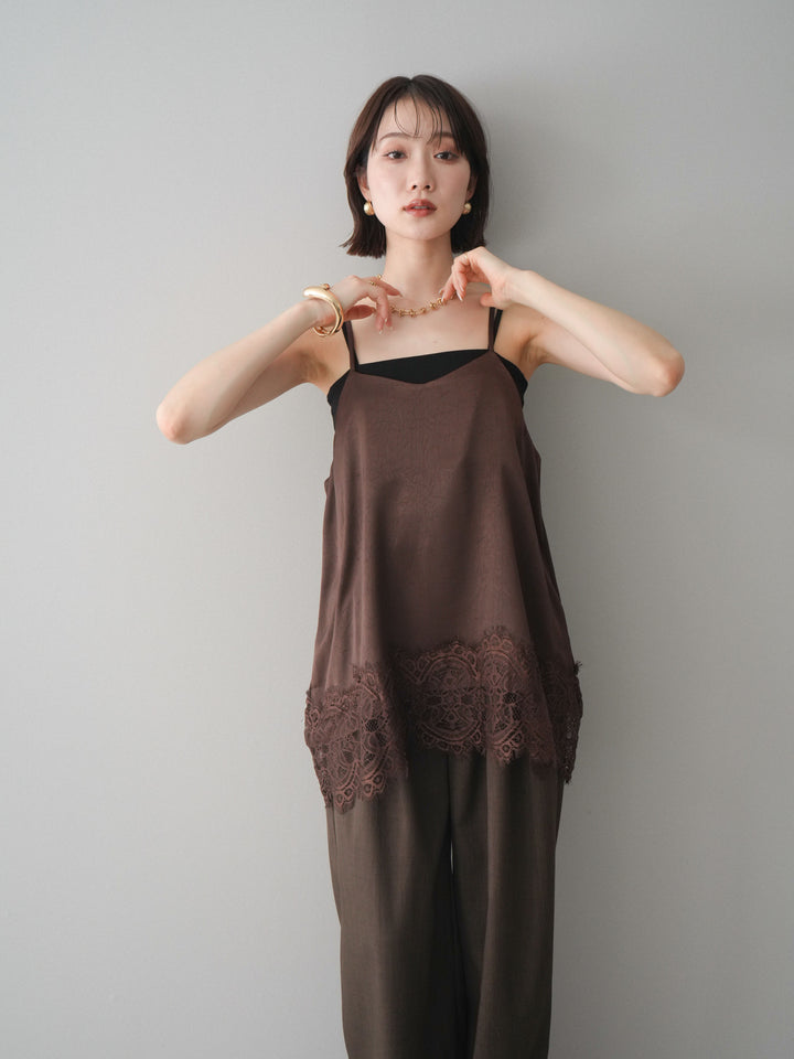 [SET]レーストリムキャミソール+レーストリムキャミソール(2set)