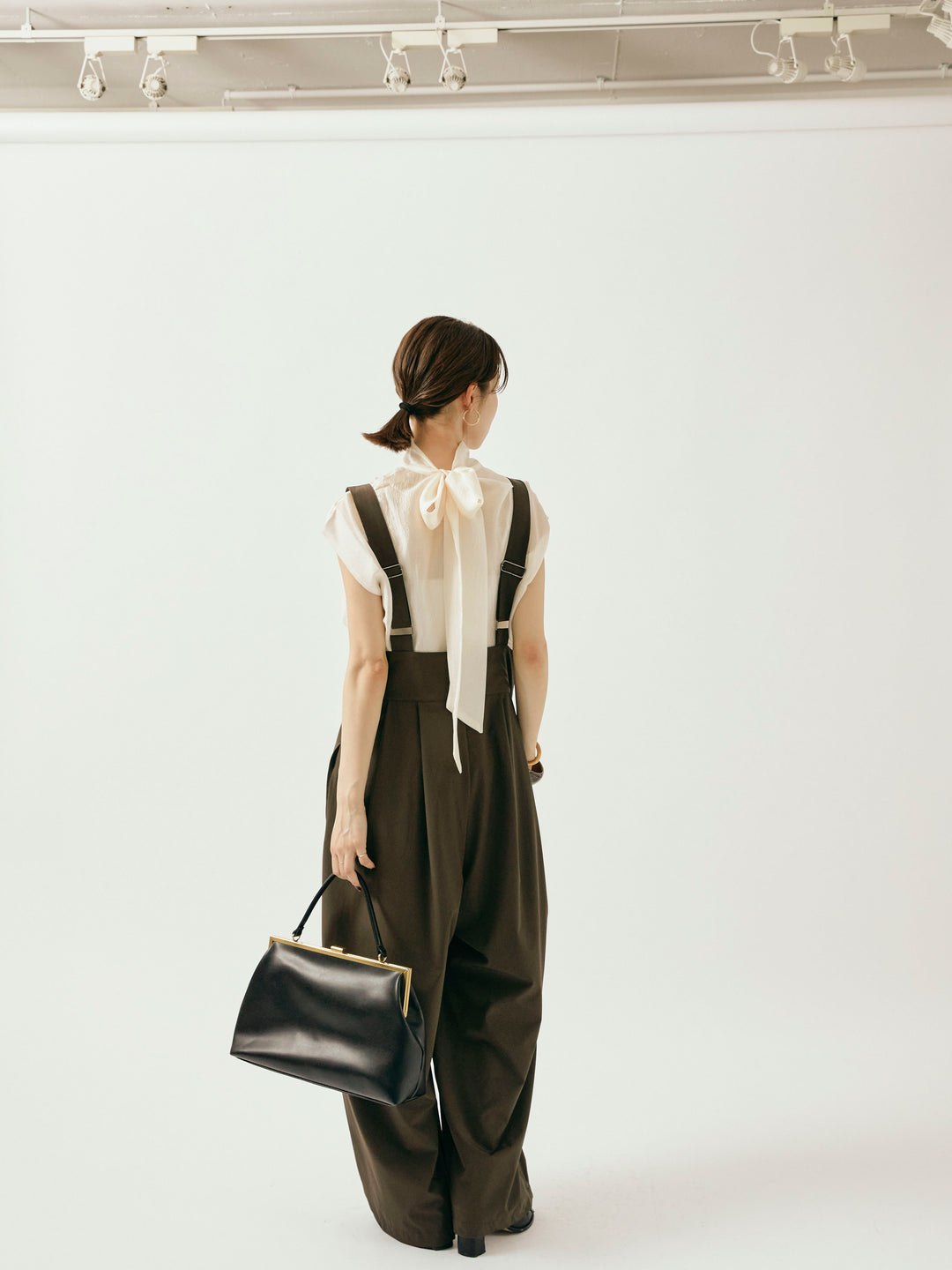 [予約]ICE TOUCH コクーンサロペット/イエローブラウン