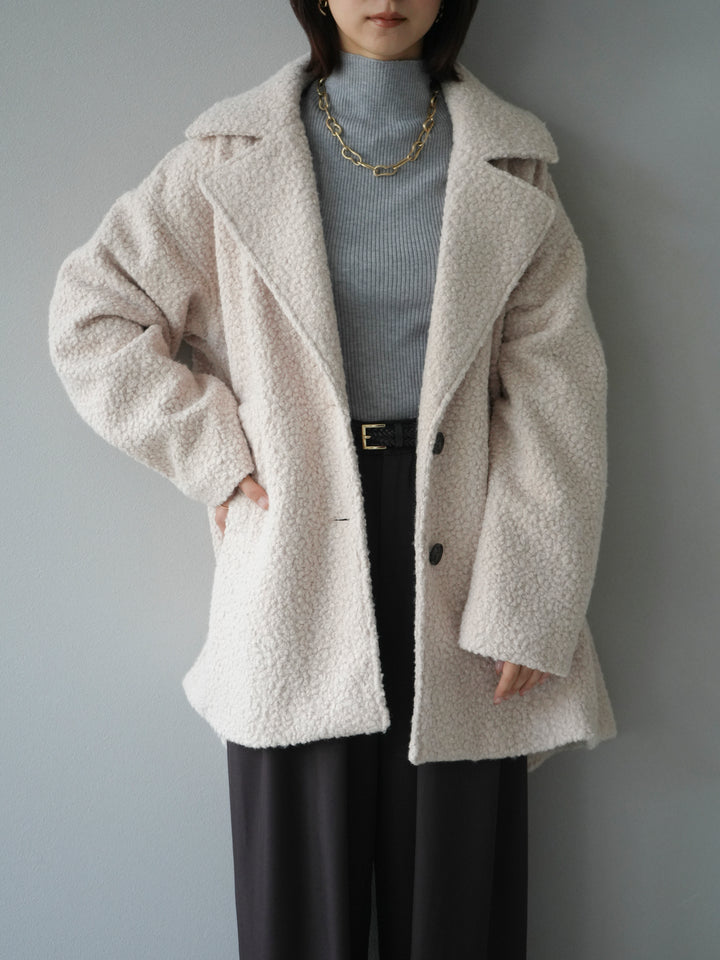 【預購】Boa Midi Cocoon Coat / 象牙色
