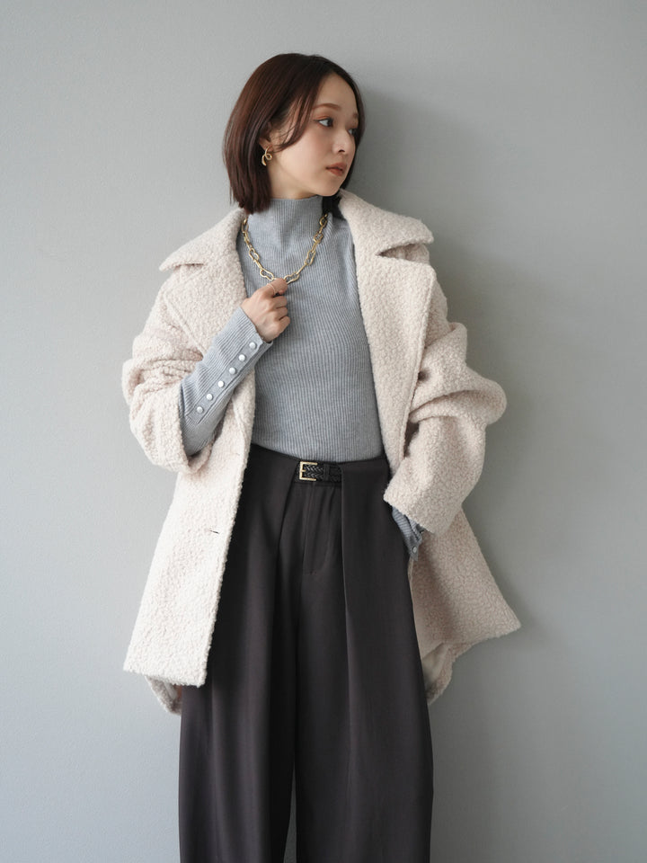 【預購】Boa Midi Cocoon Coat / 象牙色