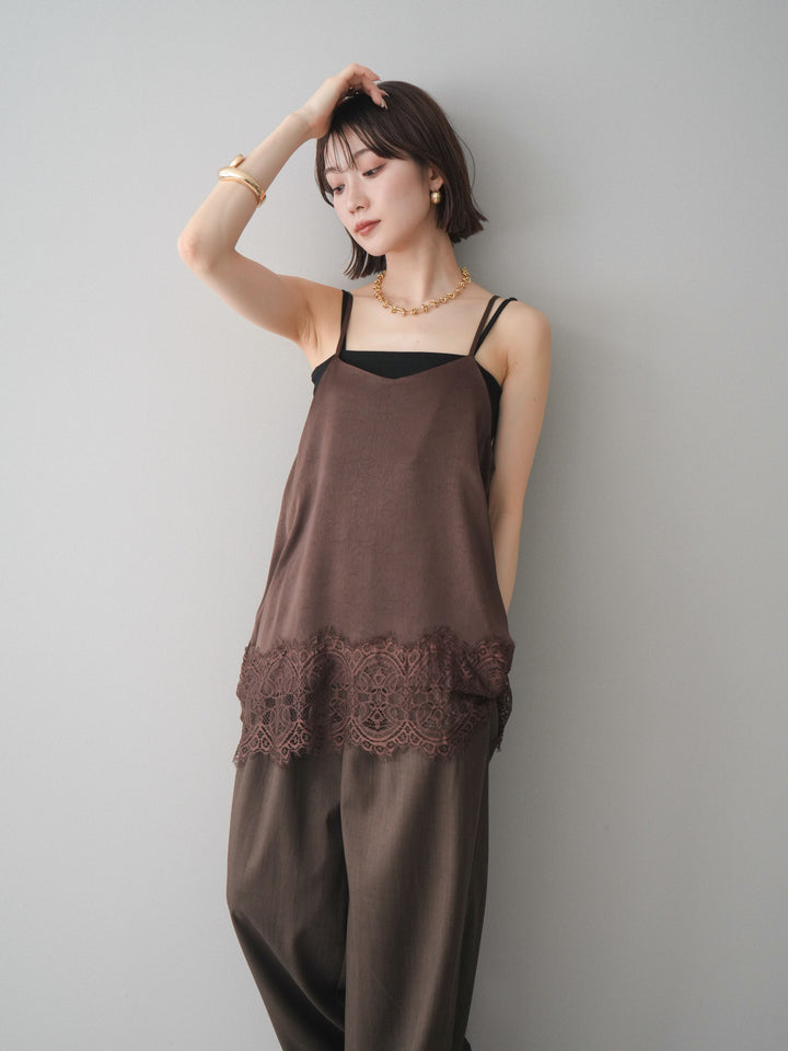 [SET]レーストリムキャミソール+レーストリムキャミソール(2set)