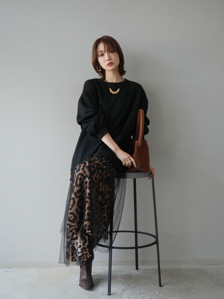 [SET] Sweat Docking 動物印花層疊連身裙 + 可選飾品套裝（2 套）