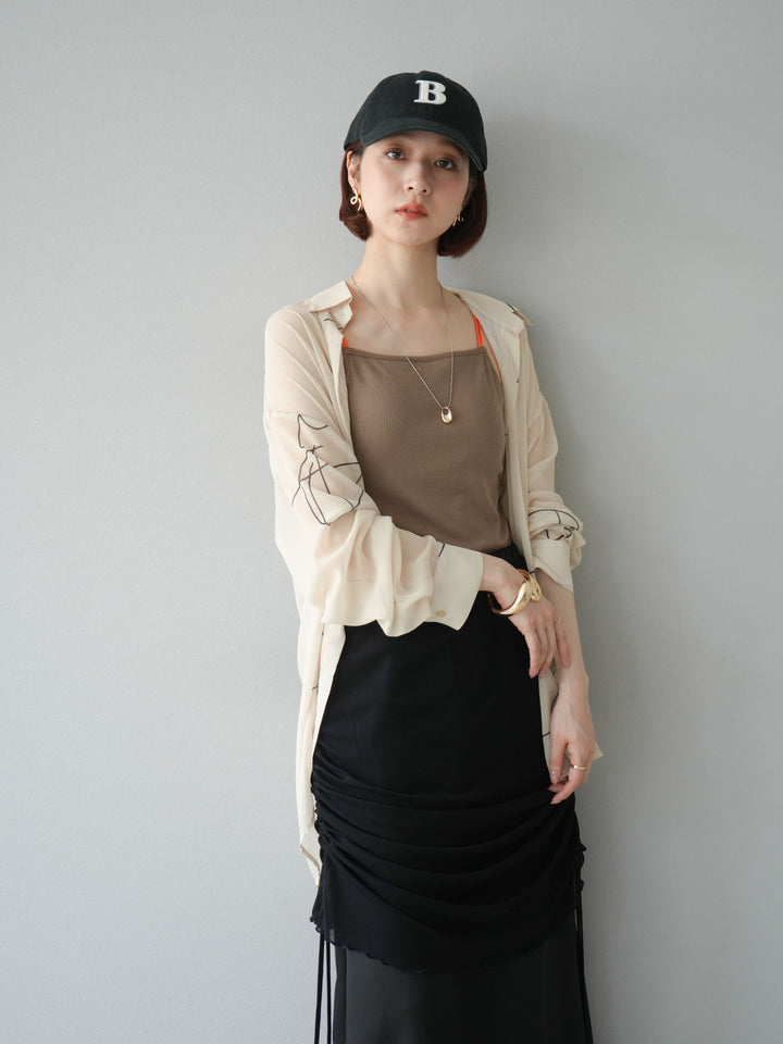 【預購】B字刺繡棒球帽/黑色