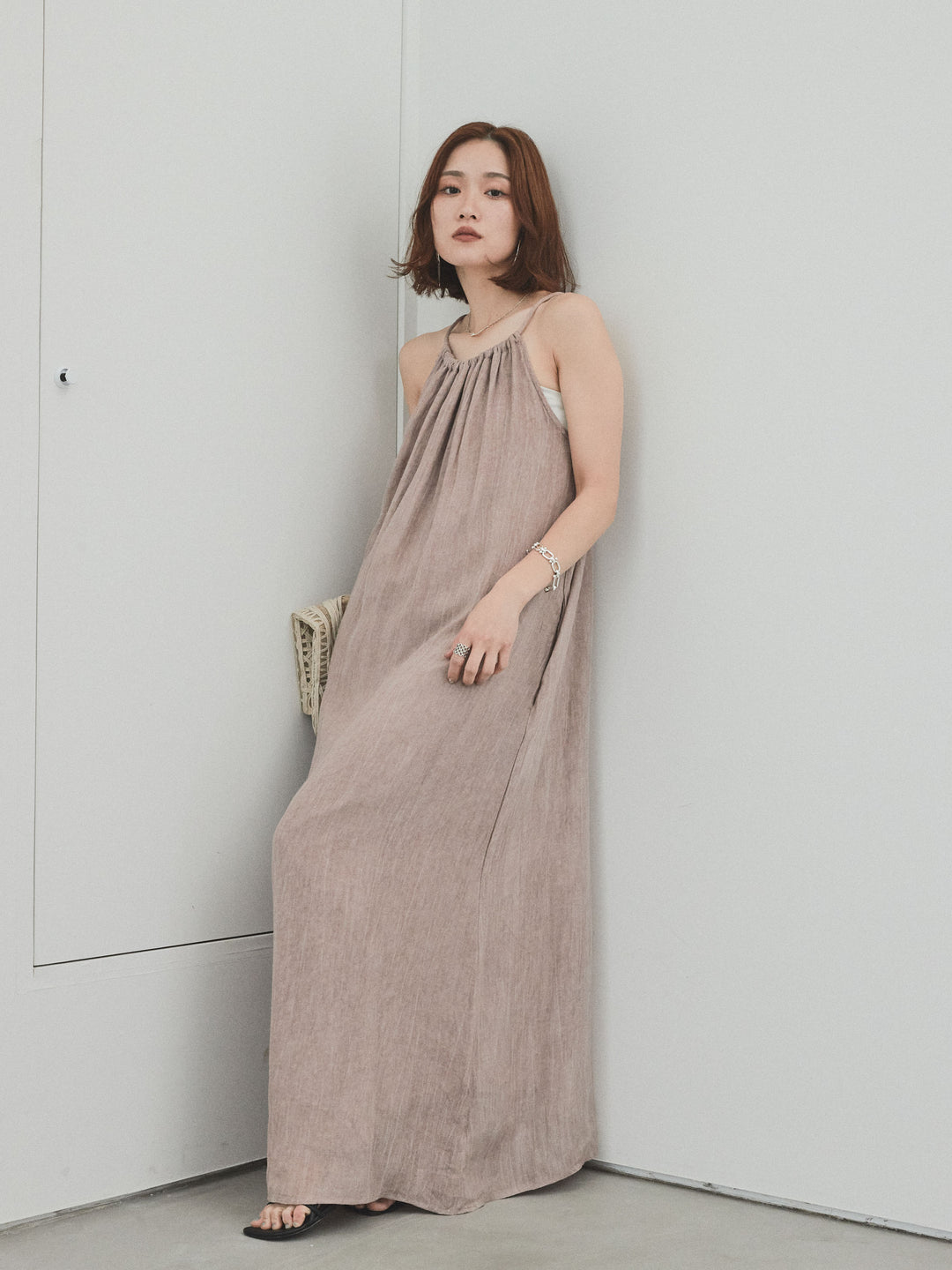 [SET] 不規則染色吊帶裙 + 不規則染色吊帶裙 (2 件套)