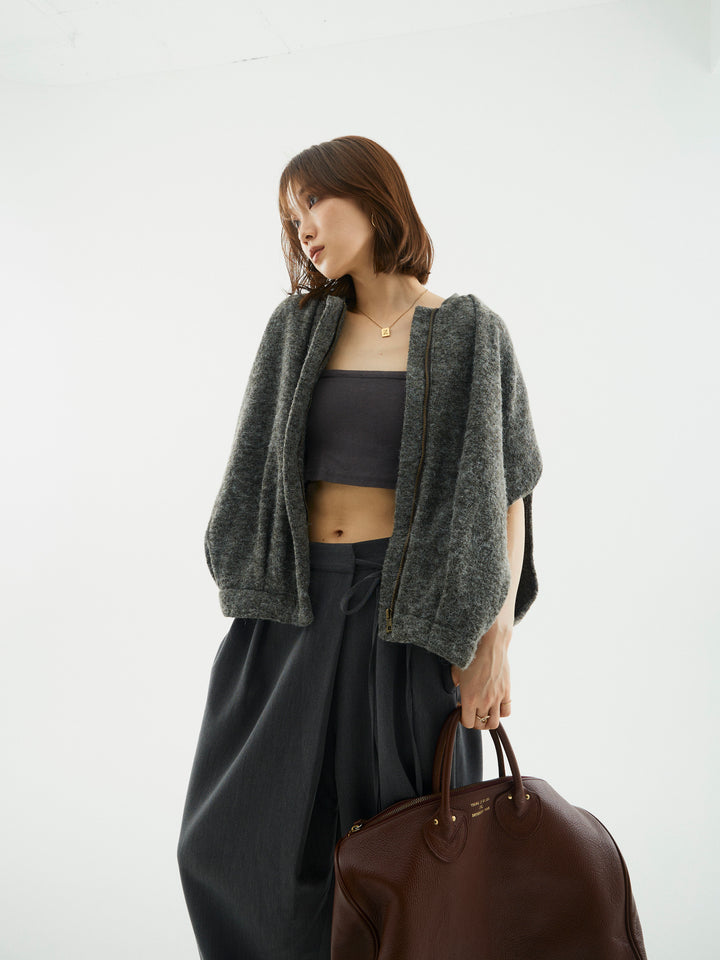 【Allure】[SET]ウール混コクーンブルゾン+ウール混コクーンブルゾン(2set)