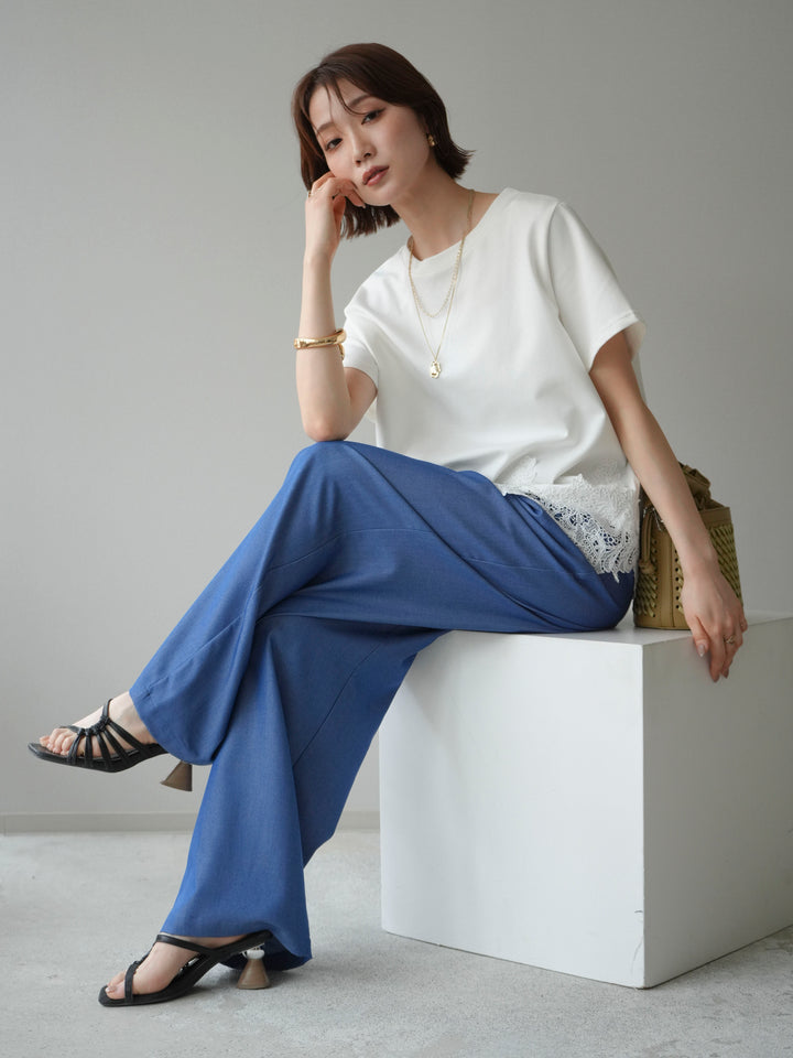 [予約]レースコンビボックスTEE/white