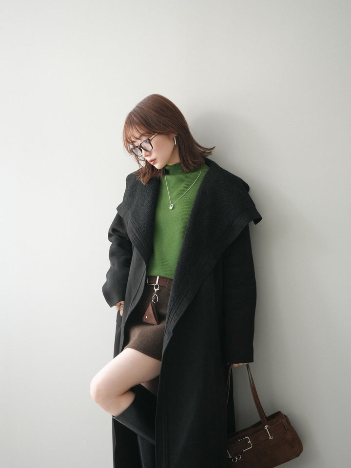 [予約]BIGカラームートンコート/black