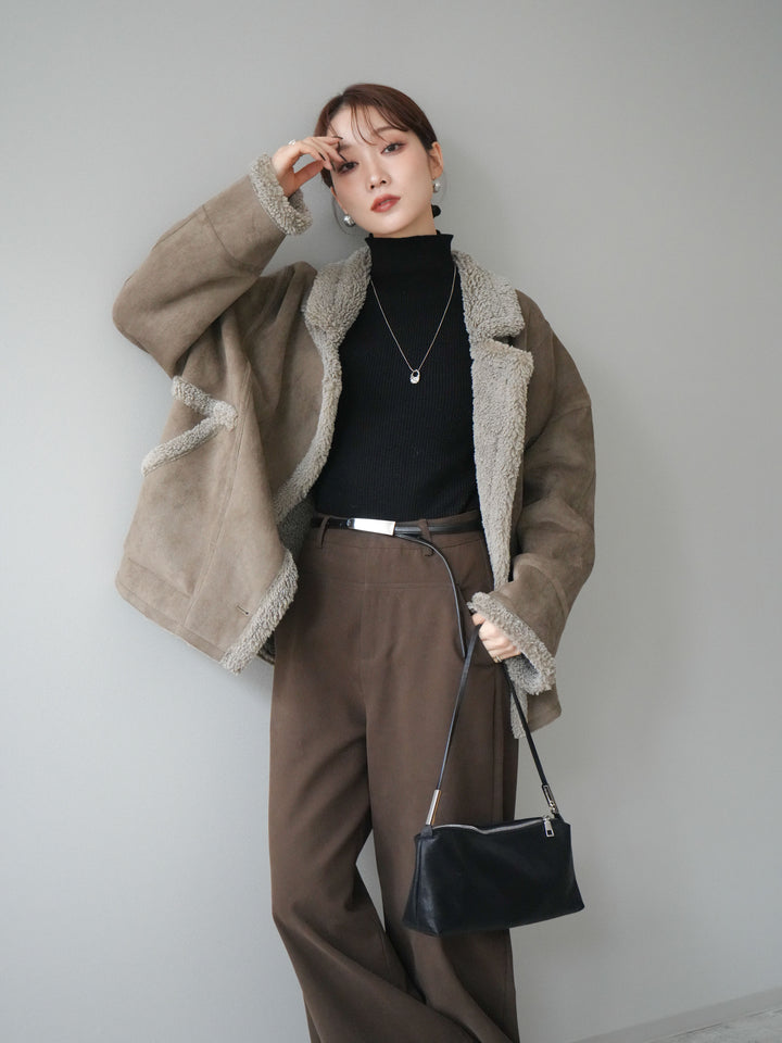 [予約]ムートンボアジャケット/khaki