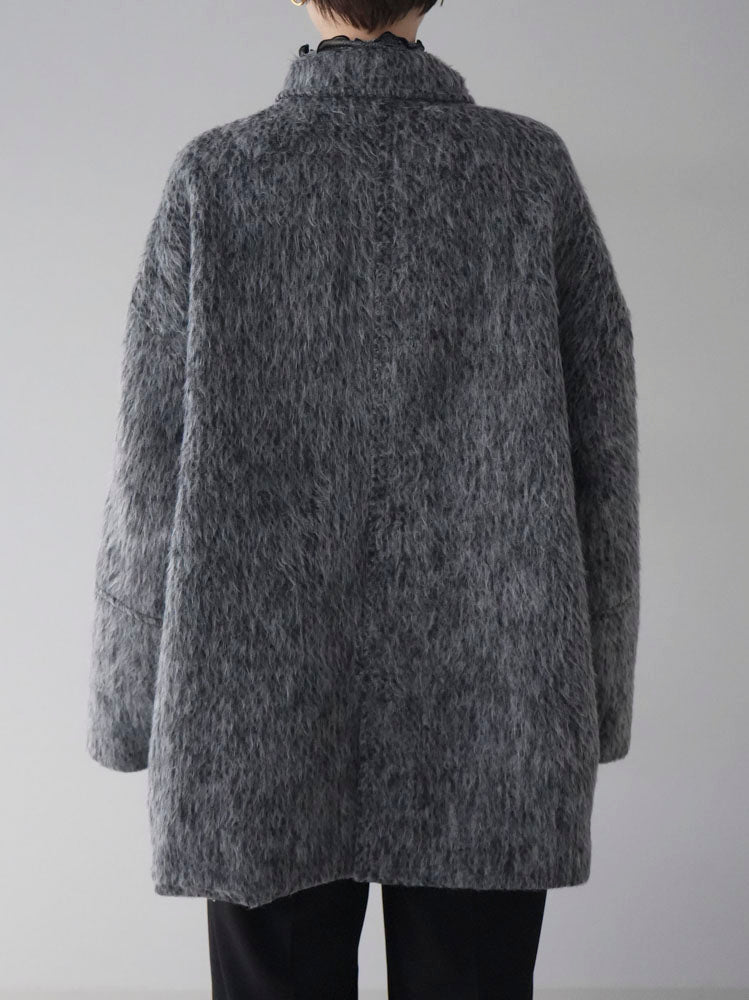 予約]シャギーミドルコート/チャコール – Lumier 